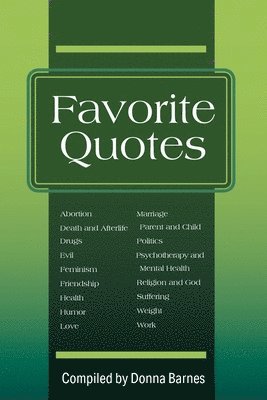 bokomslag Favorite Quotes