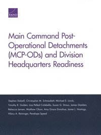 bokomslag Main Command Post-Operational Detachments (McP-Ods) and Division Headquarters Readiness