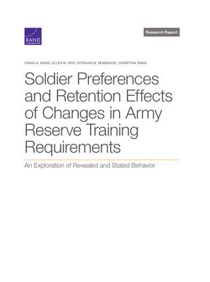 Soldier Preferences and Retention Effects of Changes in Army Reserve Training Requirements 1