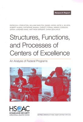 Patricia A Stapleton, William Shelton, Daniel Hicks, Katie A Wilson, Robert Huang, Katherine Anania, Christy Foran, Amado Cordova, Sarah Junghee Kang, Matthew Sargent, Diana Gehlhaus, Patricia A. Stapleton - Structures, Functions, and Processes of Centers of Excellence, Häftad