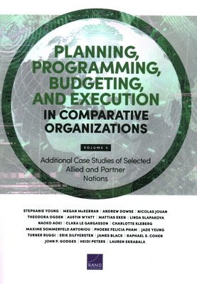 Planning, Programming, Budgeting, and Execution in Comparative Organizations: Additional Case Studies of Selected Allied and Partner Nations 1