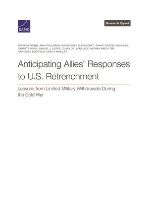 Miranda Priebe, Mina Pollmann, Naoko Aoki - Anticipating Allies Responses to U.S. Retrenchment, Häftad