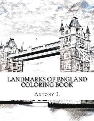 bokomslag Landmarks of England Coloring Book: Coloring Book Landmarks of England