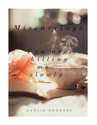 Miscarriage you are killing me slowly.: Baby please don't go. 1