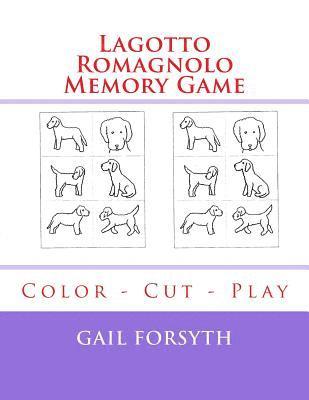 Lagotto Romagnolo Memory Game: Color - Cut - Play 1
