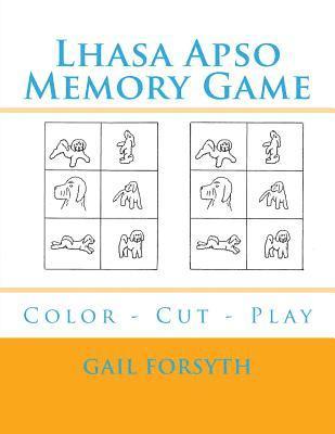 bokomslag Lhasa Apso Memory Game: Color - Cut - Play
