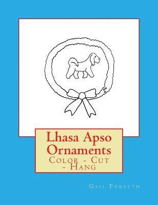 Lhasa Apso Ornaments: Color - Cut - Hang 1