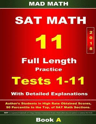 bokomslag 2018 New SAT Math Tests 01-11 Book A