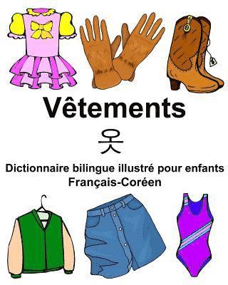 Français-Coréen Vêtements Dictionnaire bilingue illustré pour enfants 1