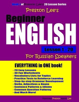 bokomslag Preston Lee's Beginner English Lesson 1 - 20 For Russian Speakers