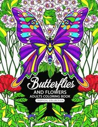 bokomslag Adults Coloring Book: Butterflies and Flowers Fun and Relaxing Designs