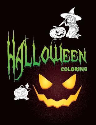 Halloween Coloring: Halloween Coloring For Girls, Kids 1