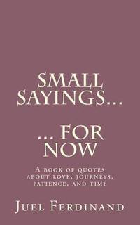 bokomslag Small Sayings For Now: A book of quotes about love, journies, patience, and time