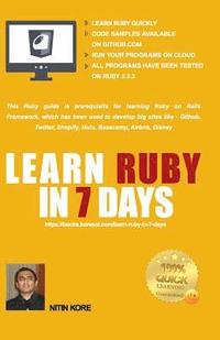 bokomslag Learn Ruby In 7 Days: - Color Print - Ruby tutorial for Guaranteed quick learning. Ruby guide with many practical examples. This Ruby progra