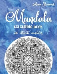 bokomslag Mandala colouring book - 25 intricate mandalas: The blue mandala book