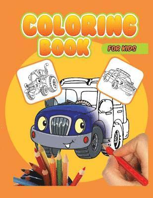 bokomslag Coloring Book For Kids: Vihicle Coloring Books, Car Planes for kids, Activity pages for preschooler