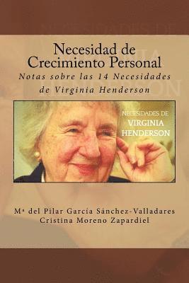 bokomslag Necesidad de Crecimiento Personal: Notas sobre las 14 Necesidades de Virginia Henderson