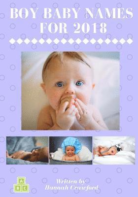 Hannah Crawford - Boy Baby Names: For 2018, Häftad