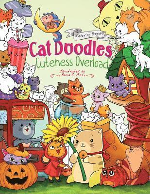 bokomslag Cat Doodles Cuteness Overload Coloring Book for Adults and Kids: A Cute and Fun Animal Coloring Book for All Ages