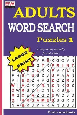 bokomslag ADULTS WORD SEARCH Puzzles 1