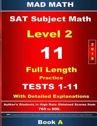 bokomslag 2018 SAT Subject Math Level 2 Book A Tests 1-11