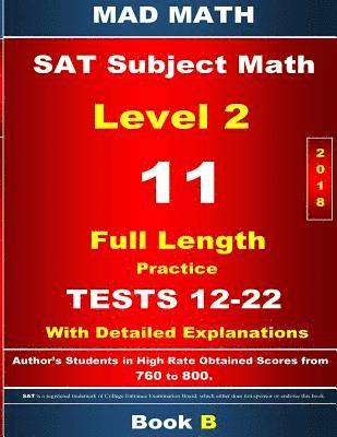 bokomslag 2018 SAT Subject Math Level 2 Book B Tests 12-22