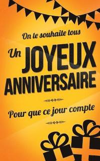 bokomslag Joyeux Anniversaire: Livre a ecrire