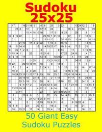 bokomslag Sudoku 25x25 50 Giant Easy Sudoku Puzzles