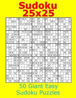 bokomslag Sudoku 25x25 50 Giant Easy Sudoku Puzzles