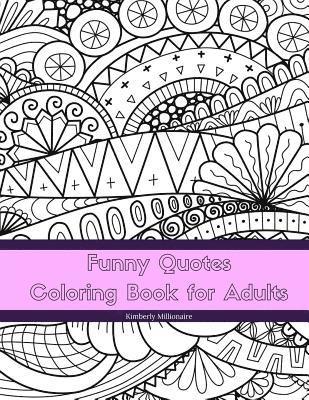 bokomslag Funny Quotes Coloring Book for Adults: Line Art Coloring Book