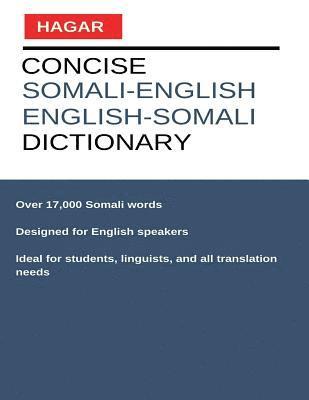 bokomslag Concise Somali-English/English-Somali Dictionary