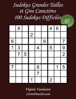 bokomslag Sudokus Grandes Tailles et Gros Caractères - Niveau Difficile - N°7: 100 Sudokus Difficiles - Grands Caractères: 36 points