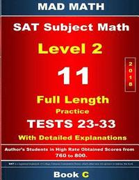 bokomslag 2018 SAT Math Level 2 Book C Tests 23-33