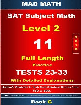 bokomslag 2018 SAT Math Level 2 Book C Tests 23-33