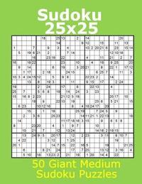 bokomslag Sudoku 25x25 50 Giant Medium Sudoku Puzzles