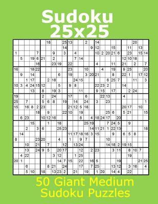 Sudoku 25x25 50 Giant Medium Sudoku Puzzles 1