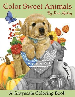 bokomslag Color Sweet Animals: A Grayscale Coloring Book