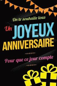 bokomslag Joyeux Anniversaire - Noir: Livre a ecrire