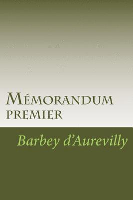 Mémorandum premier 1