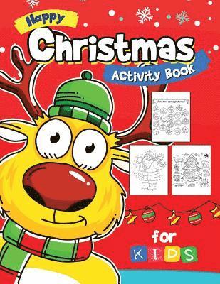 Balloon Publishing - Happy Christmas Activity Book for kids: Activity book for boy, girls, kids Ages 2-4,3-5,4-8 Game Mazes, Coloring, Crosswords, Dot to Dot, Matching, Co, Häftad