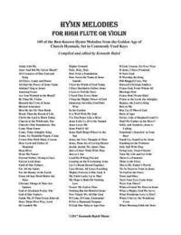 bokomslag Hymn Melodies for High Flute: 105 of the Best-Known Hymn Melodies from the Golden Age of Church Hymnals, Set in Commonly Used Keys