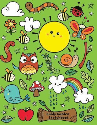 Giddy Garden Sketchbook: Jumbo Drawing Pad For Sketching, Doodling And Coloring 1