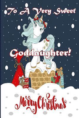 bokomslag To A Very Sweet Goddaughter! Merry Christmas (Coloring Card): Holiday Messages, Christmas Animals; Coloring for Young Children