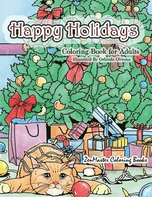 Happy Holidays Coloring Book for Adults 1