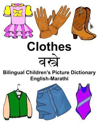 bokomslag English-Marathi Clothes Bilingual Children's Picture Dictionary