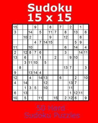 Sudoku 15 x 15 50 Hard Sudoku Puzzles
