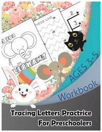 bokomslag Alphabet Tracing Paper Handwriting Practice For Kids Preschool Ages 3-5: A-Z Animal Coloring & Track These Line: Large Size 8.5x11' 116Pages Schools &