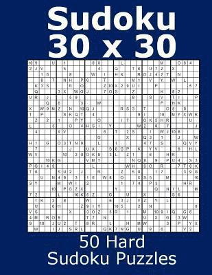 bokomslag Sudoku 30 x 30 50 Hard Sudoku Puzzles