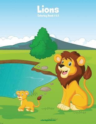 bokomslag Lions Coloring Book 1 & 2