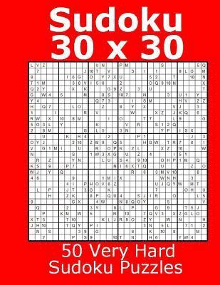 bokomslag Sudoku 30 x 30 50 Very Hard Sudoku Puzzles